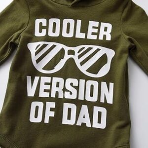 Olive Green Kids Shirt - Cooler Version of Dad